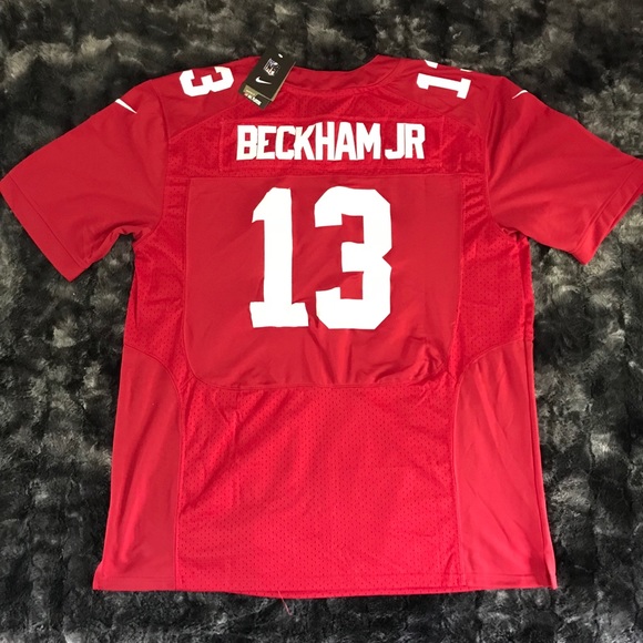 odell beckham red giants jersey